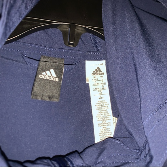 Adidas sport large Noble Indigo Hi-Res Blue Sport ID Wind Jacket CW2230 hood - Picture 4 of 9